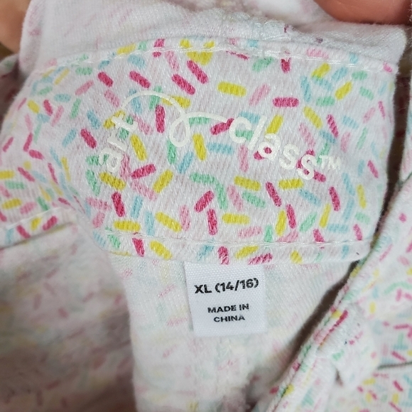 Art Class Sprinkles overall shorts for girls Size XL - Picture 4 of 8